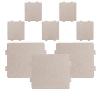Beavorty 8 Pezzi Piastra di Mica Microonde Resistente Alte Temperature, Copertura Guida D’onda Isolante per Forno Microonde, Ricambi Accessori per Riparazione e Protezione Forno