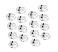 Beavorty 8paia Orecchini Magnetici Perle Bianche Finte per Donna di Orecchini Clip Doppia Faccia per Accessori da Sposa Decorazione per Velo