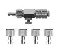 Beavorty Adattatore Aerografo Set in Metallo Facile da Installare e Smontare con Design Sgancio Rapido Attacco Filettato da 1/8 Pollice per Pittura Ceramica