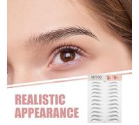 Beavorty Adesivi per Sopracciglia 6d Neri Impermeabili, 5 Pezzi di Adesivo Staccabile per Trucco e Sopracciglia Temporanee Donna, Effetto Naturale 3d per Uso Quotidiano e Eventi