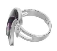 Beavorty anelli di coppia in cristallo anello stella anelli dell'umore per le ragazze anello stella anelli impilabili da donna anello di perle Ring della fidanzata bff squilla Pietra
