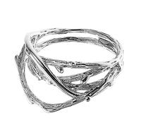 Beavorty Anello Di Apertura Di Bambù Anelli D'argento Anelli Delle Nocche Regolabili Chiave Anello Per Le Donne Di Dichiarazione Per Le Donne D'argento