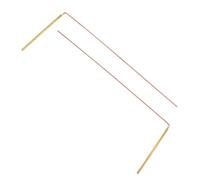 Beavorty Bacchette da Rabdomante in Ottone 2 Pezzi per Radiestesia, Aste di Immersione Bicolore, Strumenti Portatili per Ricerca Acqua, Metalli e Tesori, Leggere e Resistenti per Uso