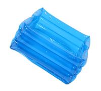 Beavorty Bacinella Gonfiabile per Pediluvio Portatile Vaschetta Pieghevole per Lavaggio Piscina Design Blu Accessorio per Campeggio e Spa