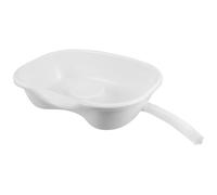 Beavorty Bacinella Shampoo Portatile Per Anziani Allettati e Donne Incinte Con Supporto Testa e Collo Scolapiatti Vasca Lavacapelli Drenaggio Rapido Per Casa e Ospedale Bianco