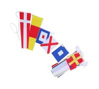 Beavorty Bandiere di Segnalazione Nautiche Set da 40 Pezzi Alfabeto e Numeri Completi, Bandiere Decorative per Barche e Feste a Tema Marittimo, Resistenti per Uso Esterno e Comunicazione