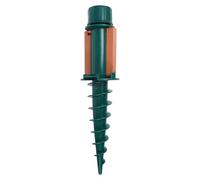 Beavorty Base per Ombrellone da Spiaggia Picchetto a Vite, Portaombrellone da Esterno in Plastica Verde, Ancoraggio Stabile per Ombrelloni da Giardino e Spiaggia, Facile Installazione