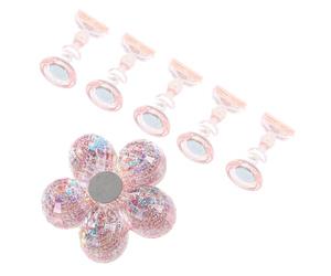 Beavorty Base per Pratica Nail Art in Acrilico Rosa, Supporto Stabile per Unghie Finte per Salone Unghie e Riduzione dei Tempi di Lavoro