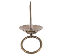 Beavorty Battente di Sicurezza per Porta D’ingresso in Rame Massiccio, Batacchio Vintage Stile Antico Anello Solido, Accessorio per Porte di Ville Storiche e Abitazioni Classiche