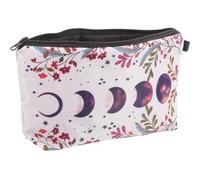 Beavorty Borsa Per Il Trucco Con Cerniera - Stampa Floreale Custodia Compatta Per Donna Ideale Per Viaggi Shopping Tempo Libero Ufficio