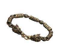 Beavorty Bracciale Antico Stile con Drago Bracciale da Uomo e Donna Design Vintage e Resistente per Look