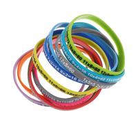 Beavorty Braccialetto in Silicone per Ragazzo Ragazza Tabelline, Set da 12 Pezzi, Comodo e Pratico per Ricordare le Moltiplicazioni, per Compleanni Scolastici
