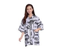 Beavorty Camici Parrucchiere Traspiranti Lavoro a Maniche Corte in Uniformi Per Operatori Salone (bianco Xl) Per Coloristi e Parrucchieri Asciugatura Rapida e Design