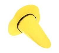 Beavorty Cappello da Strega Giallo in Feltro Leggero e Portatile, Cappello Alto per Halloween e Eventi Cosplay Design Unico