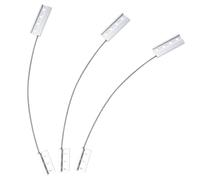 Beavorty Cavo Anticaduta in Acciaio Inox Limitatore per Porte e Finestre, Set da 3 Pezzi, Dispositivo di Sicurezza per Abitazioni e Uffici