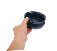 Beavorty Ceramic Shaving Bowl For Men With Spiral Texture Durable Multi Functional Soap And Brush Holder Quick Lathering For Travel And Home Grooming
