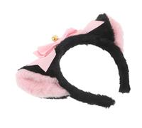 Beavorty Cerchietto Con Orecchie Di Gatto Kawaii Decorativo Con Nastro e Campanellino Accessorio Confortevole Per Feste Cosplay e Usi Quotidiani