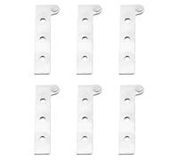 Beavorty Cerniere Nascoste in Acciaio Inossidabile 6 Pezzi Rotazione Multi-angolo per Porte e Finestre Domestiche, Cerniere Girevoli Resistenti e Facili da Installare per Ferramenta Mobili