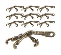 Beavorty Charms Artiglio Animale Retrò in Lega di Zinco, 50 Pezzi | Componenti per Gioielli Fai da Te, Dettagli Simulati Fini, Tonalità Oro, per Orecchini e Accessori
