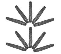 Beavorty Cingoli in Gomma Nera Antiscivolo per Carri Armati Rc, Set da 10 Pezzi per Modelli Fai da Te e Robot, Tracce Resistenti e Flessibili per Sostituzione e Assemblaggio