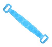 Beavorty Cintura Per Doccia in Silicone Resistente Doppio Lato Blu Setole Grandi e Piccole Per Detergere Massaggiare e Esfoliare Tutto Corpo Piedi