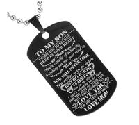 Beavorty Ciondolo in Inossidabile to My Per Collana Decorazione Per Ciondolo Per Figlio e Durevole Adatto Per Ogni Occasione