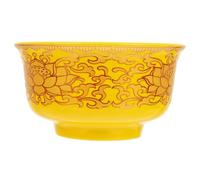 Beavorty Ciotola in Ceramica Liscia per Offerte Buddiste Grande Ciotola per Acqua e Riso da Tempio Resistente per Arredamento Casa e Luoghi di Culto