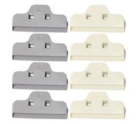 Beavorty Clip Sigilla Sacchetti Grandi Multiuso in Plastica per Alimenti 8 Pezzi, Chiudi Sacchetti per Snack e Pane, Clip per Organizzazione Cucina e Conservazione Freschezza