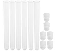 Beavorty Contenitore per Aghi da Cucito 100 Pezzi Tappo, Provette in Plastica Trasparente 16x1,6 Cm, Custodia Porta Aghi di Sicurezza per Cucito e Artigianato, Compatta e Leggera per Uso