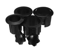 Beavorty Copertura Base Ombrellone da Patio Nero Plastica 32 38 48 MM | Anello Copri Apertura 41mm, Manicotto Conico, per Tavolo da Giardino e Base Esterna