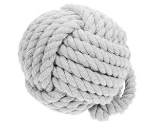 Beavorty Cotone Lino Fermaporta Decorativo Artigianale, a Forma di Sfera | Bloccaporta Pesante per Porte Interne in Legno, Protegge Pareti e Mantiene L'apertura, Facile da Spostare