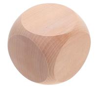 Beavorty Dado in Legno Vuoto 80mm per Giochi da Tavolo e Feste, Cubo Bianco Personalizzabile per Artigianato e Attività Creative, Accessorio Multiuso per Serate Alcoliche e Giochi di