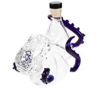 Beavorty Decanter in Vetro Forma di Polpo con Tentacoli Antiscivolo Bottiglia per Rum e Whisky Decorazione Marina Unica Regalo Compleanno Uomo