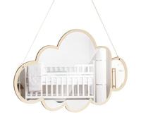 Beavorty Decor Room - Specchio a forma di nuvola, a forma di nuvola, infrangibile, arte da parete, specchio non in, sicuro per ragazze, camera da letto, decorazione per la casa e la