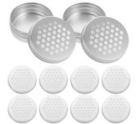 Beavorty Diffusore di Aromi in Alluminio 10 Pezzi per Animali, Contenitore Profumo Coperchio a Vite, Design Semplice e Superficie Liscia per Decorazione Casa in Camera e Scrivania