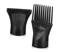 Beavorty Diffusore per Asciugacapelli Set 2 Accessori in Plastica Resistenti al Ugello Diffusore e Pettine Compatibile Phon Diametro 4,5 Cm per Chioma Lisci e