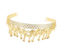 Beavorty Elegante Catena Per La Testa Della Danzatrice Del Ventre: Fascia Con Nappe in Paillettes - Copricapo Da Spettacolo - Ornamento Per Da Festival, Accessori Per La Danza Per