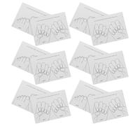 Beavorty Espositore per Unghie Mani e Piedi 40 Pezzi in Cartoncino Resistente Schede Espositive per Nail Art e Pedicure Professionale Organizer Compatto per Pratiche e Presentazioni in