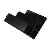 Beavorty Espositore Portafogli Acrilico Multilivello Nero Organizer da Tavolo per Borsette Occhiali e Gioielli Resistente e Elegante per Negozi e Casa