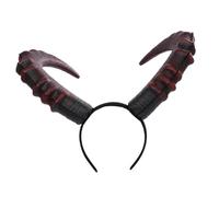 Beavorty Fascia in Corno Di Demone Fascia Da Uomo Fascia Per Con Corna Da Diavolo Oggetti Di Scena Del Ballo Di Fine Anno Copricapo Animale Fascia Di Bue Fascia Per Uomo Pu