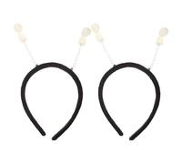 Beavorty Fascia per Chioma Luminosa Alieno Fluorescente 2 Pezzi, Copricapo da Cosplay per Halloween e Feste a Tema, Accessorio e Adulti, Fascia Divertente per Foto e Travestimenti