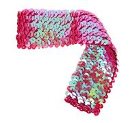 Beavorty Fascia per Paillettes Glitterata Fascia Sportiva Elastico per Donne Copricapo Creativo per Feste e Carnevali Rosa