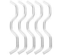 Beavorty Fibbie Professionali per Trampolino 5 Pezzi in Acciaio Resistente Connettori Sagomati, Accessori Sostitutivi per Trampolini Ganci Piegati, Ricambi Pratici per Uso Sportivo