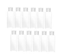 Beavorty Flaconi Da Viaggio Ricaricabili in Materiale Sicuro Confezione Da 12 Flaconi Per Emulsione Flacone Portatile Bianco Da 18 Ml