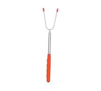 Beavorty Forchette Allungabili in Acciaio Inox 3 Pezzi per Barbecue da Campeggio Custodia Riutilizzabile Nera, per Salsicce e Hot Dog All'aperto
