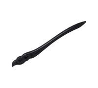 Beavorty Forcina fatta a mano donna bastoncino per capelli in legno Stick per capelli retrò tradizionale Tornante vintage Accancio antico Black