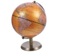 Beavorty Globo Terrestre Decorativo Stile Europeo Base Stabile, Globo Geografico Educativo per Casa e Ufficio, Ornamento da Scrivania per Arredamento e Didattica