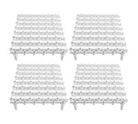 Beavorty Griglia per Fontana da Giardino Supporto per Rocce e Stagno 4 Pezzi in Plastica Bianca, Resistente al Carico per Progetti di Paesaggistica Acquatica e Installazioni di Vasche