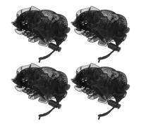 Beavorty Hair Bun Maker 4 Pezzi Retine Per A Rete Per Ragazzi E Ragazze Morbide E Comode Retine Per Chignon Con Coulisse A Forma Di Fiore Sicure Per La Danza Dei Bambini