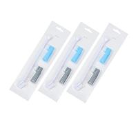 Beavorty Kit Di 2 Spazzolini Da Denti Doppi Per Animali Domestici Spazzola Per Cani E Gatti 3 Spazzole E 6 Spazzole Facili Per Razze Piccole Medie E Grandi 3 Pezzi * 2